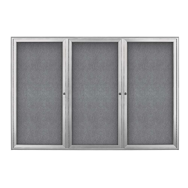 Sliding Door Indoor Enclosed Corkboard, 9